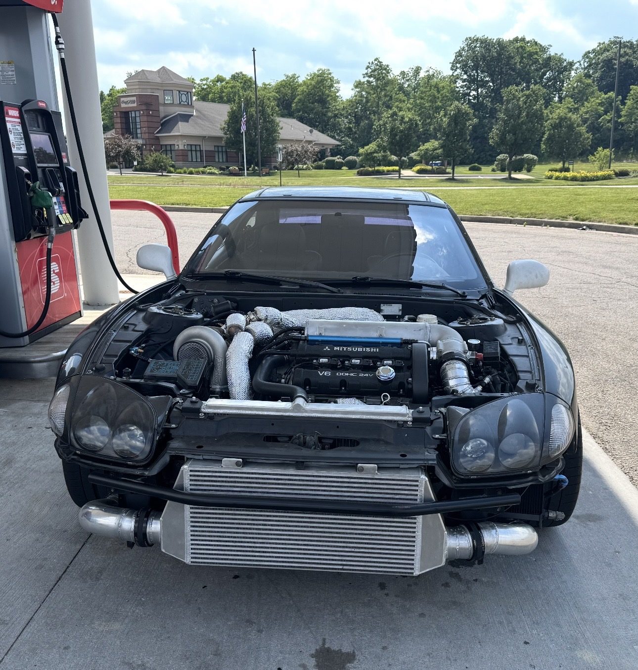 Nathan's 3000GT VR-4 with the hood up